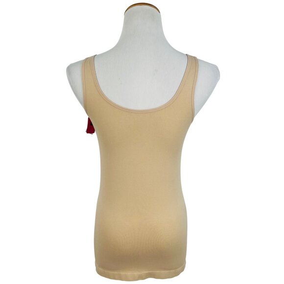 NWT Nordstrom x Free Press Beige Shapewear Scoop Neck Sleeveless Tank Top - Picture 4 of 10